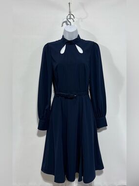 ModCloth Enjoy Every Moment Dress In Navy Blue Size 0 NWT